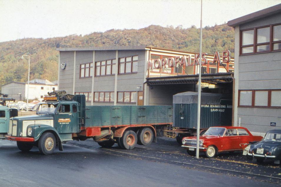 Nordfalks AB, Mölndal. Kuva 1960-luvun alkupuolelta.