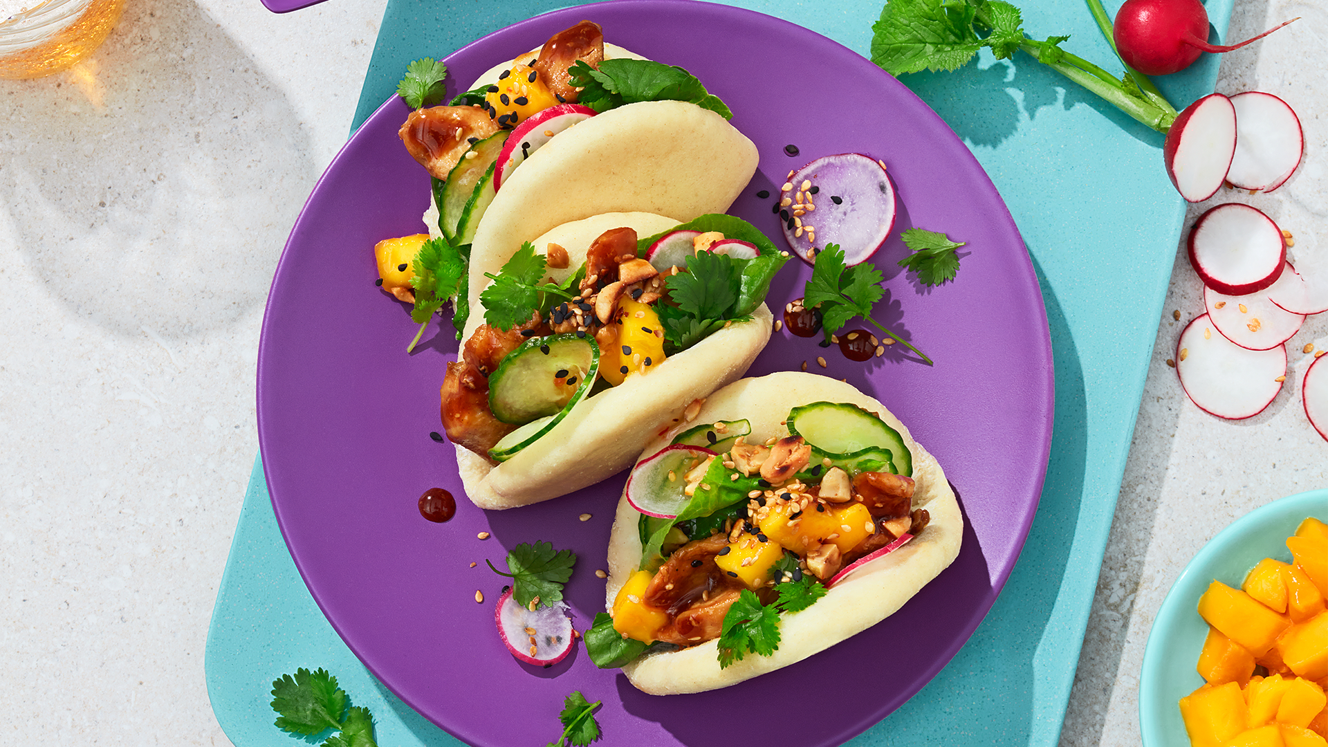 Asian Bao Buns med kyckling