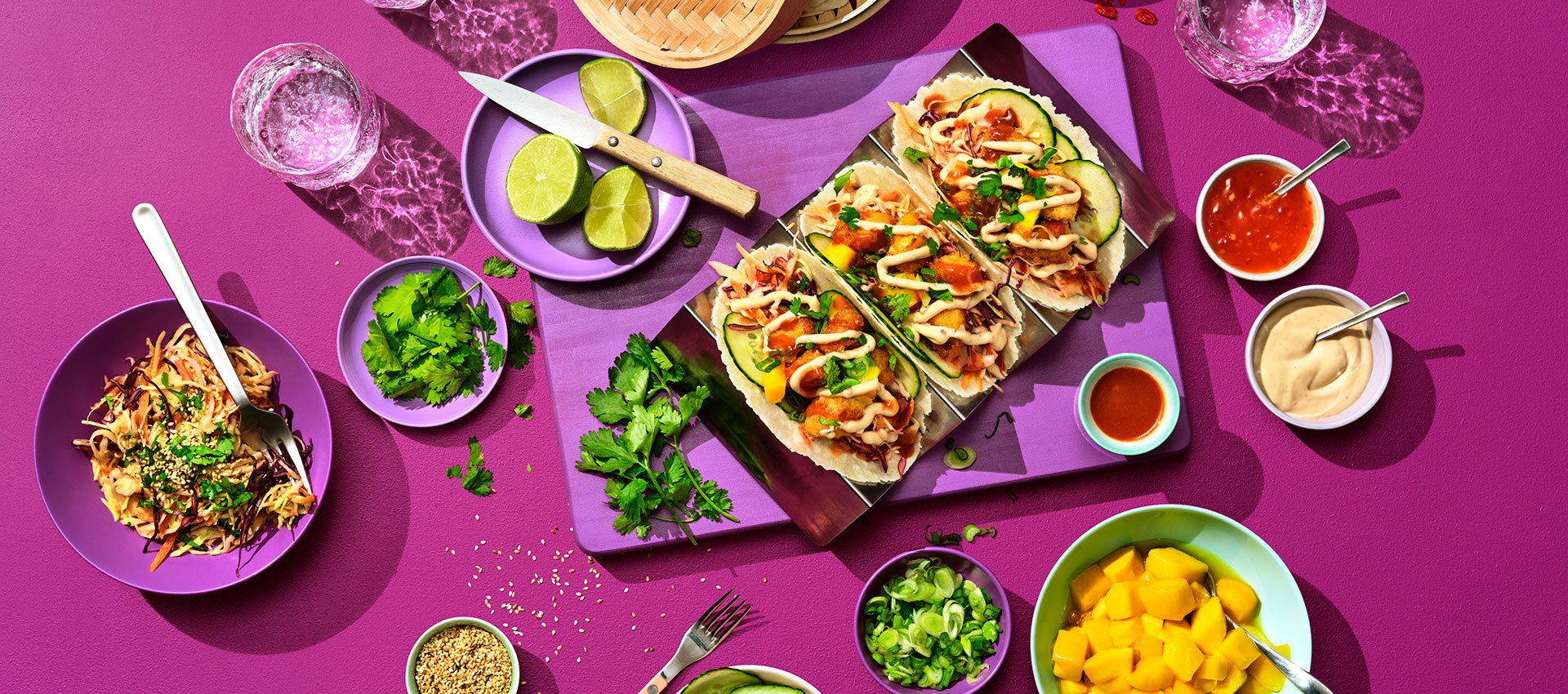 Korean Crispy Chicken Taco