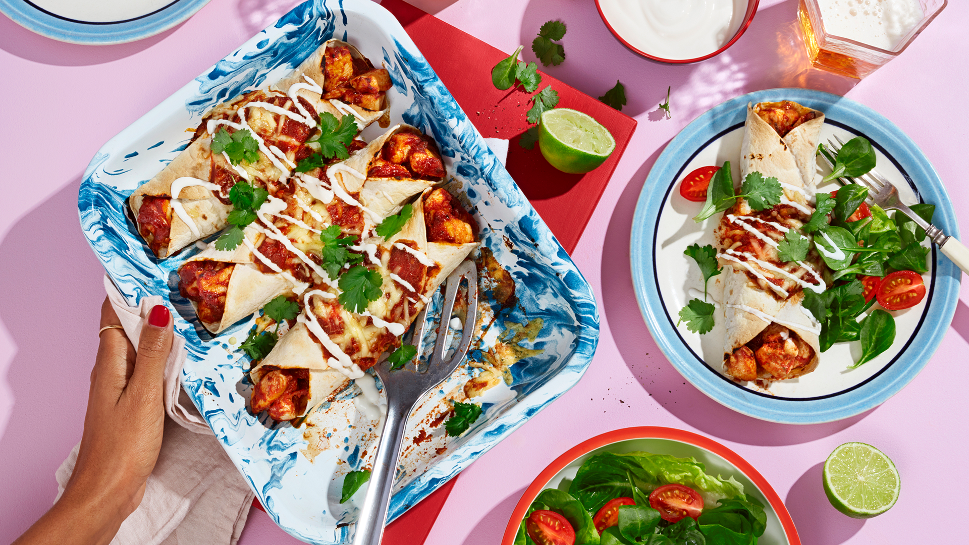 Enchiladas med kyckling