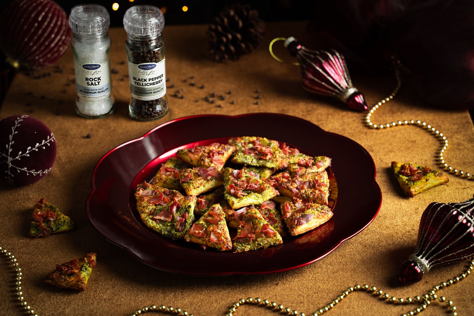 Krõbedad pesto-prosciutto kuused