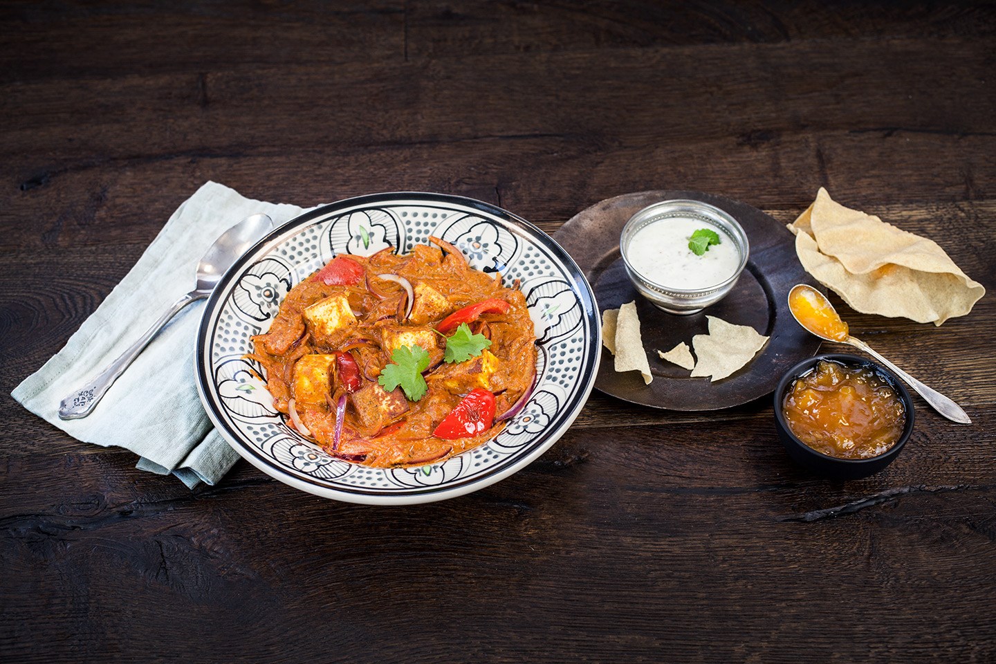 Veggie Tikka Masala med paneer 