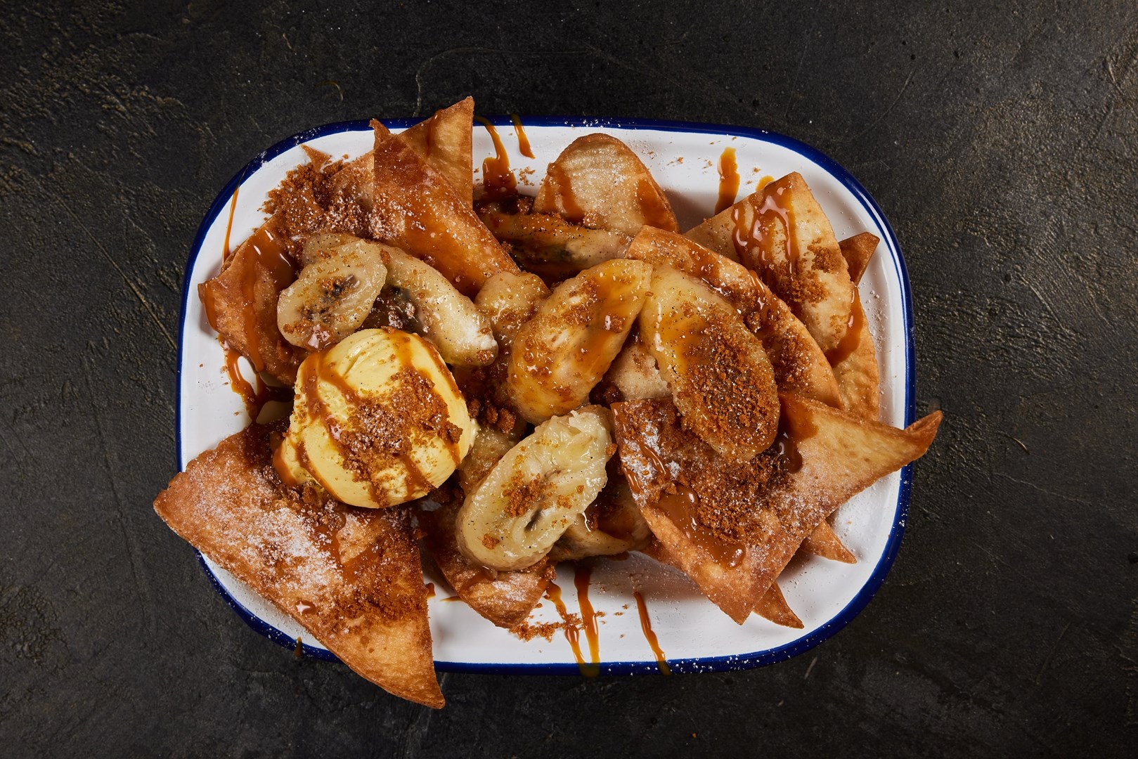 Santa Maria Sweet Banoffee Nachos