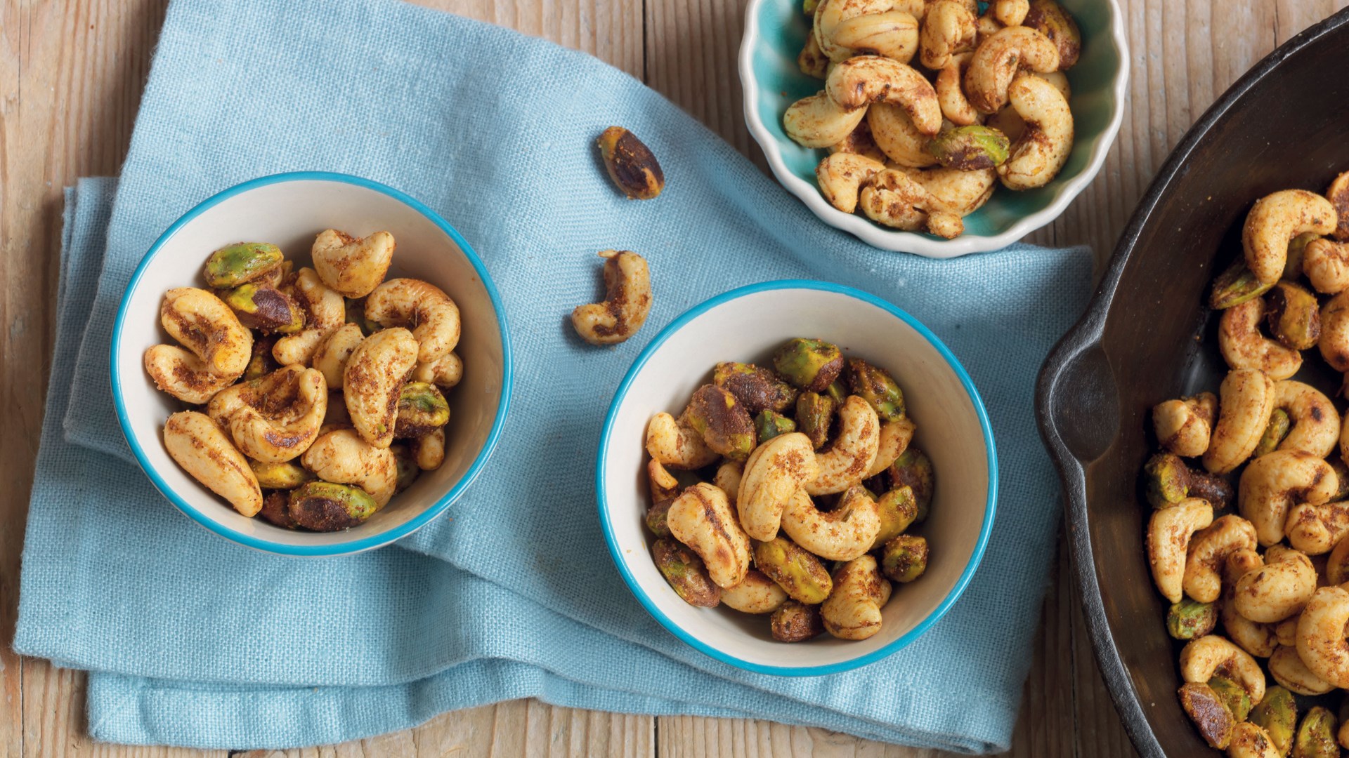 Ristede cashewnøtter med tex-mex smak