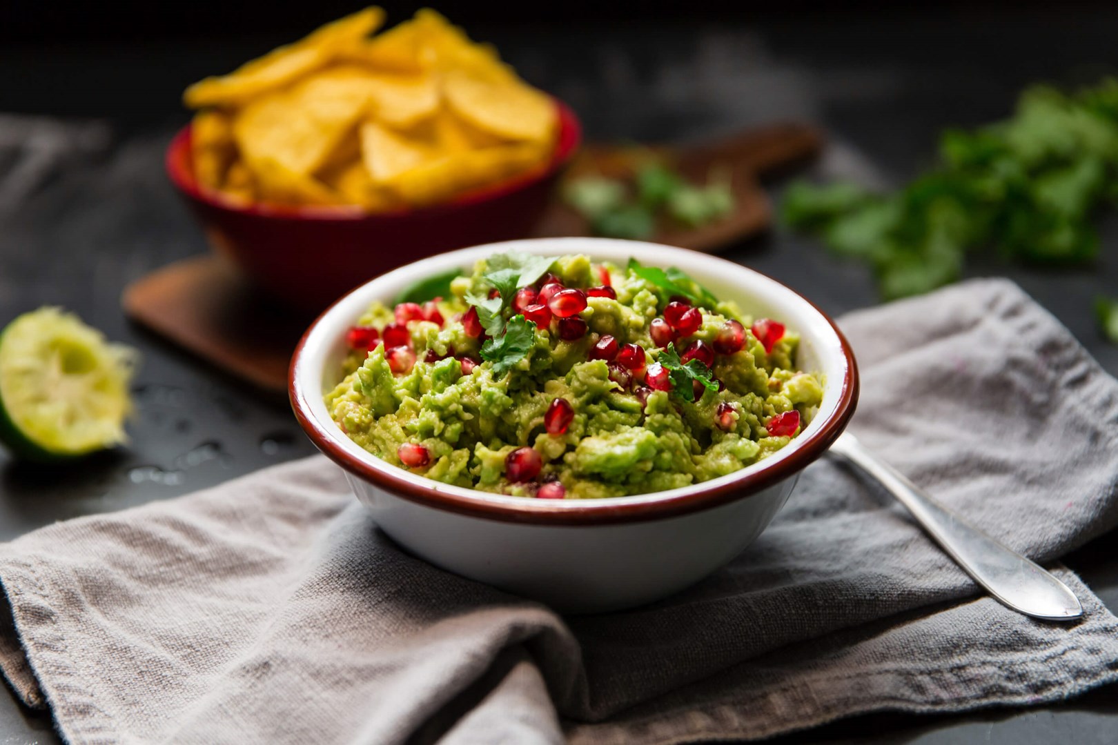 Guacamole met granaatappel