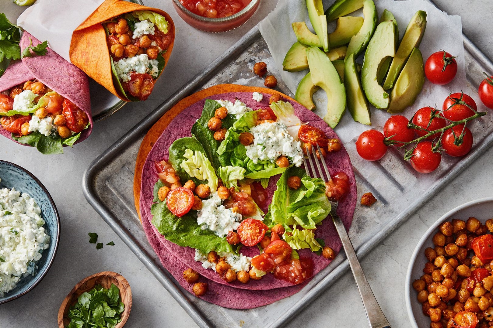 Groente lunch Fajita Wrap