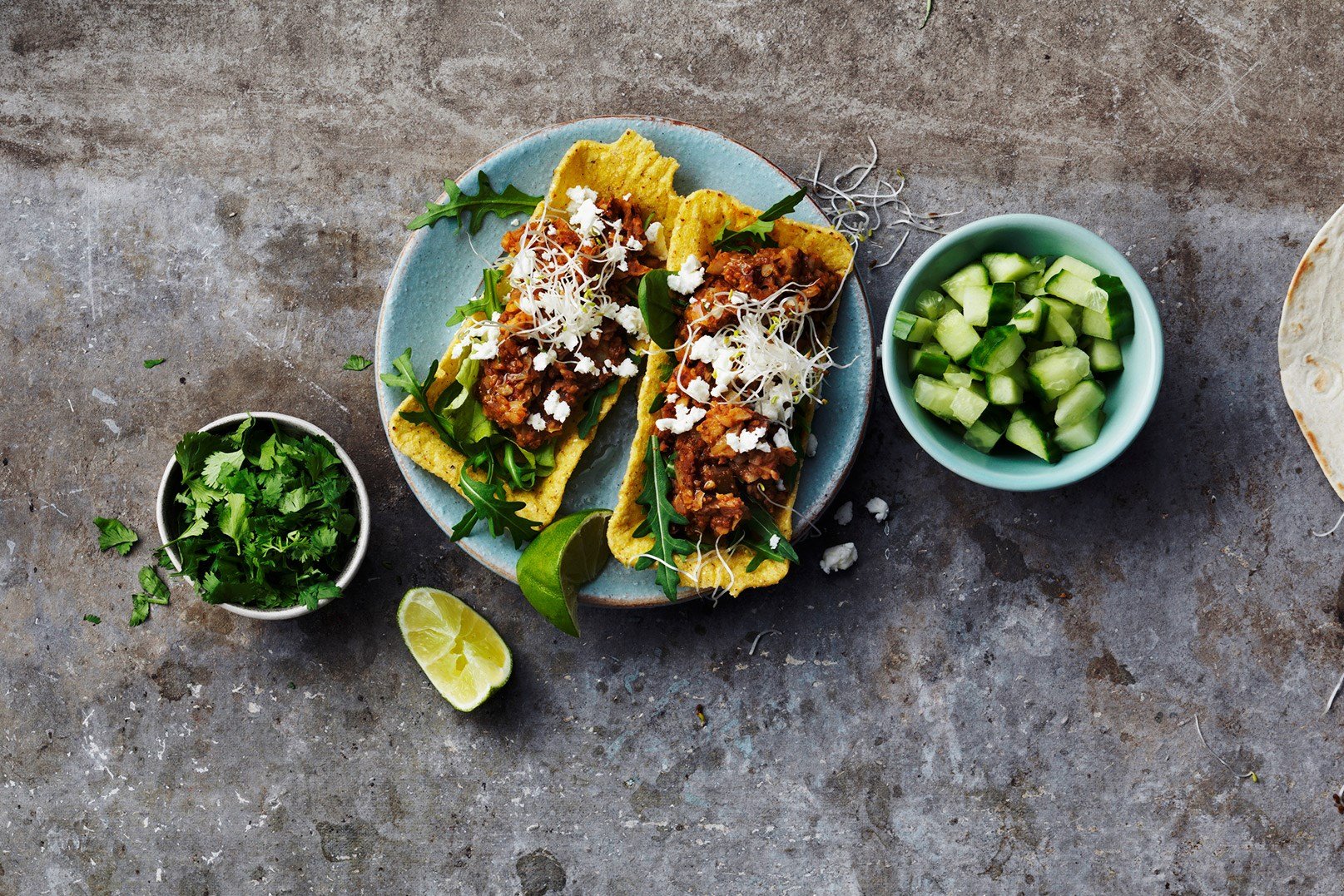 Taco végétarien aux pois chiches