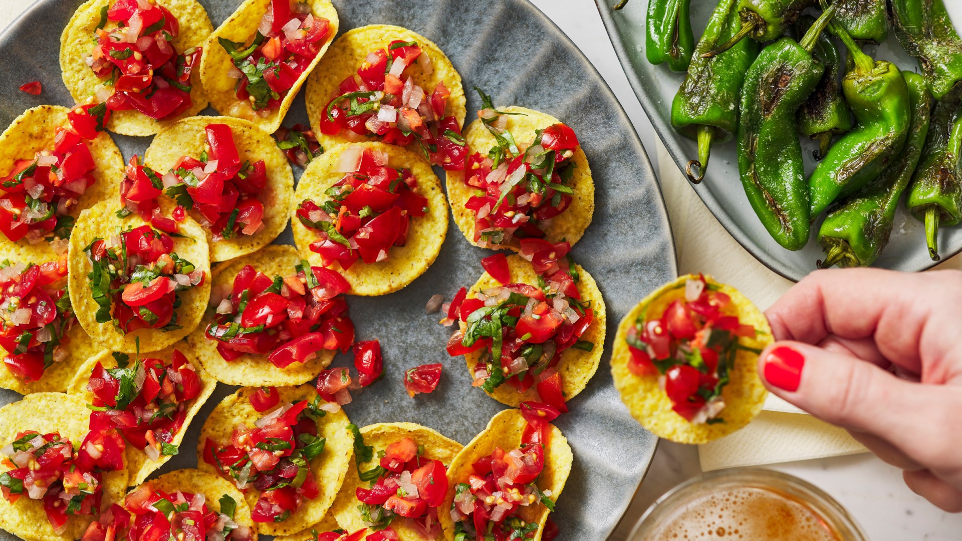 Nachettas med Pico de Gallo