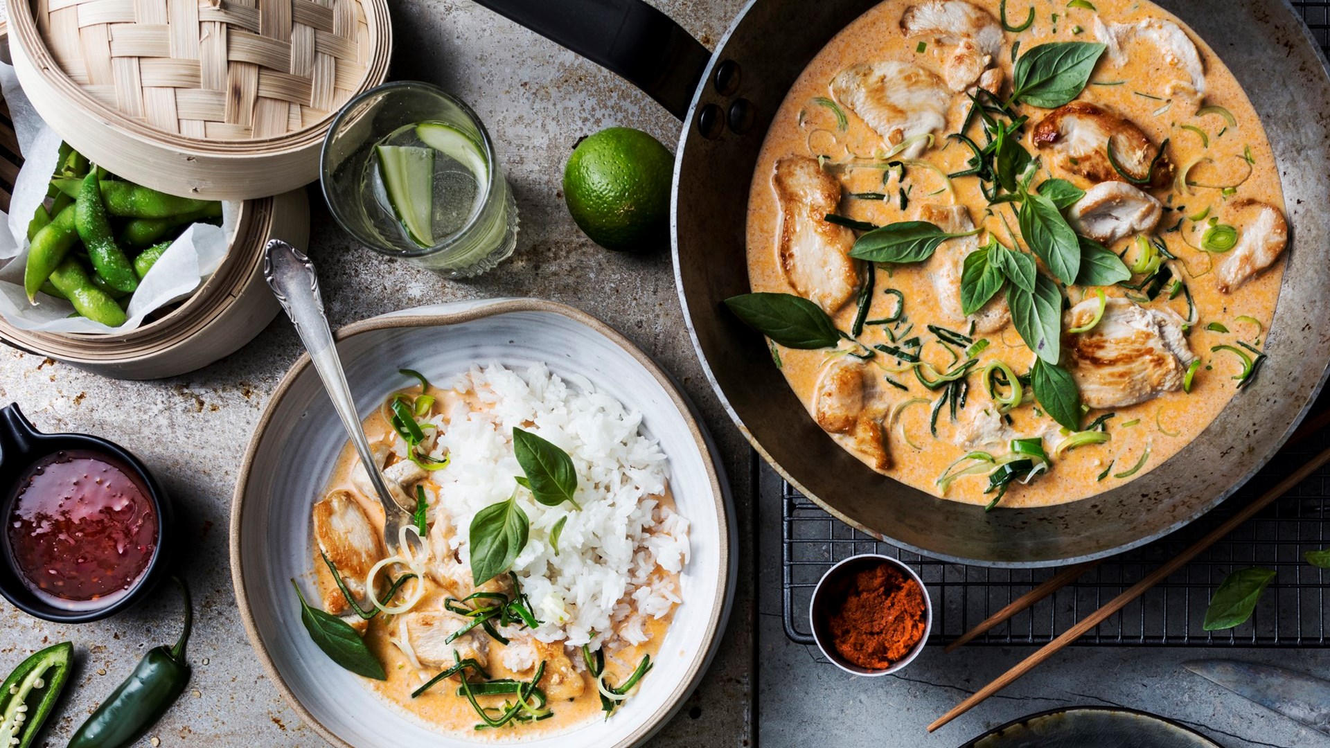 Kylling red curry med kokosmelk