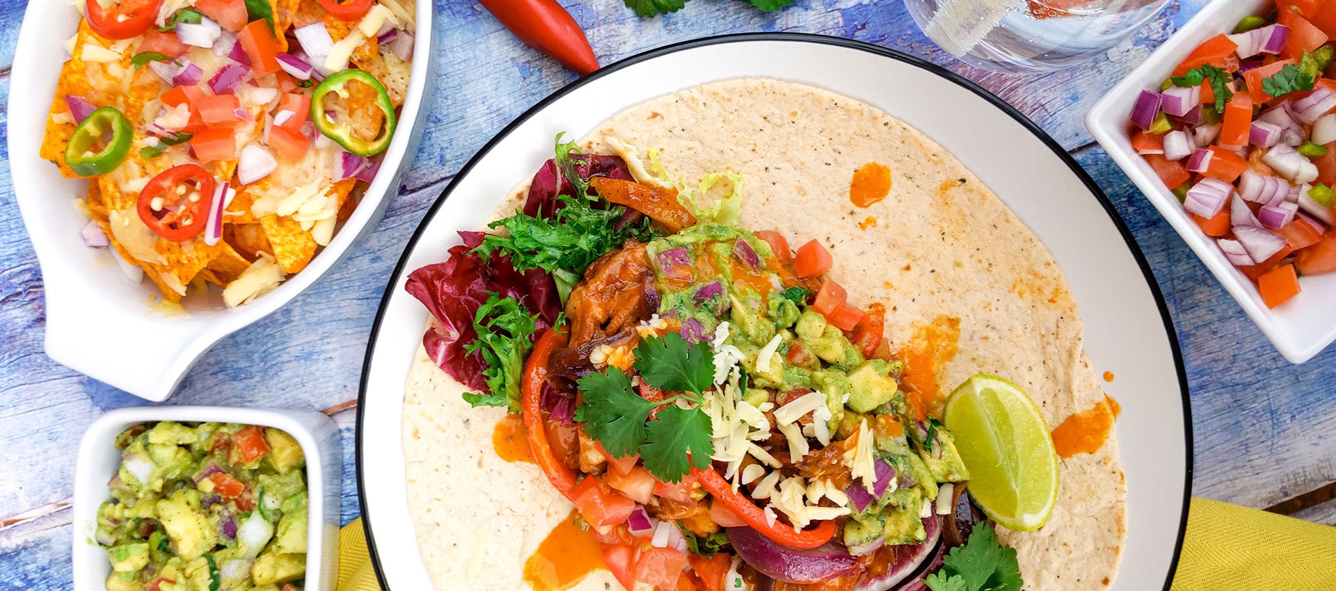 Chicken Fajitas with Nachos 