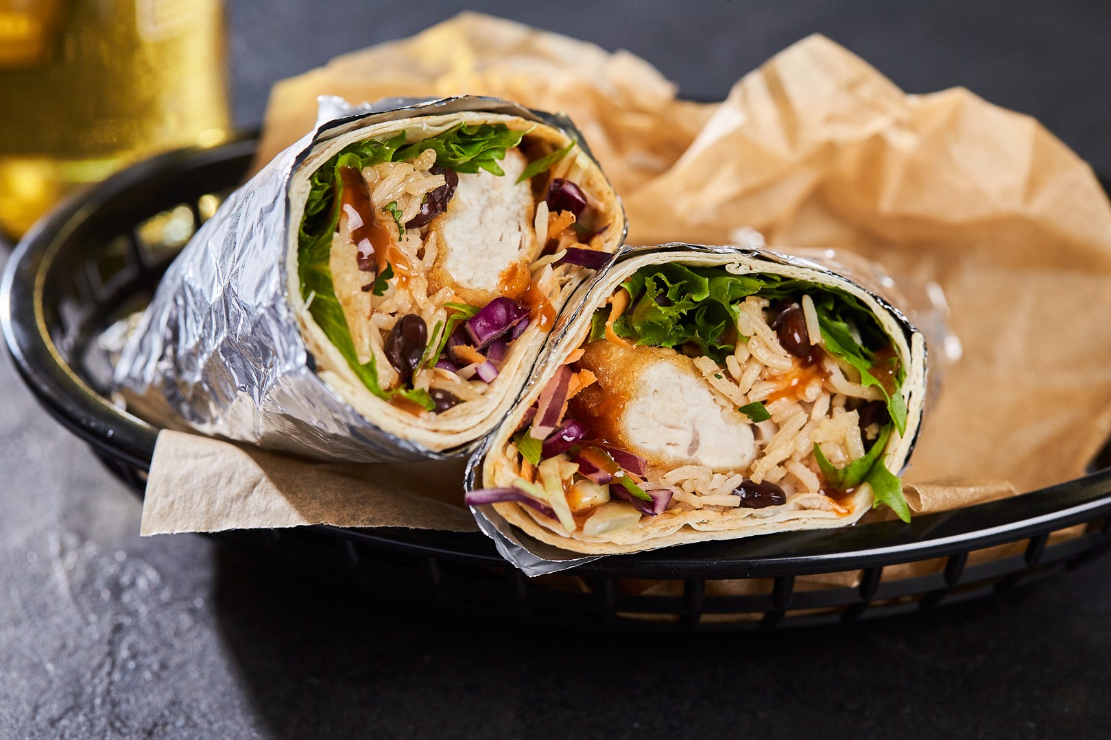 Korean BBQ Chicken Burrito