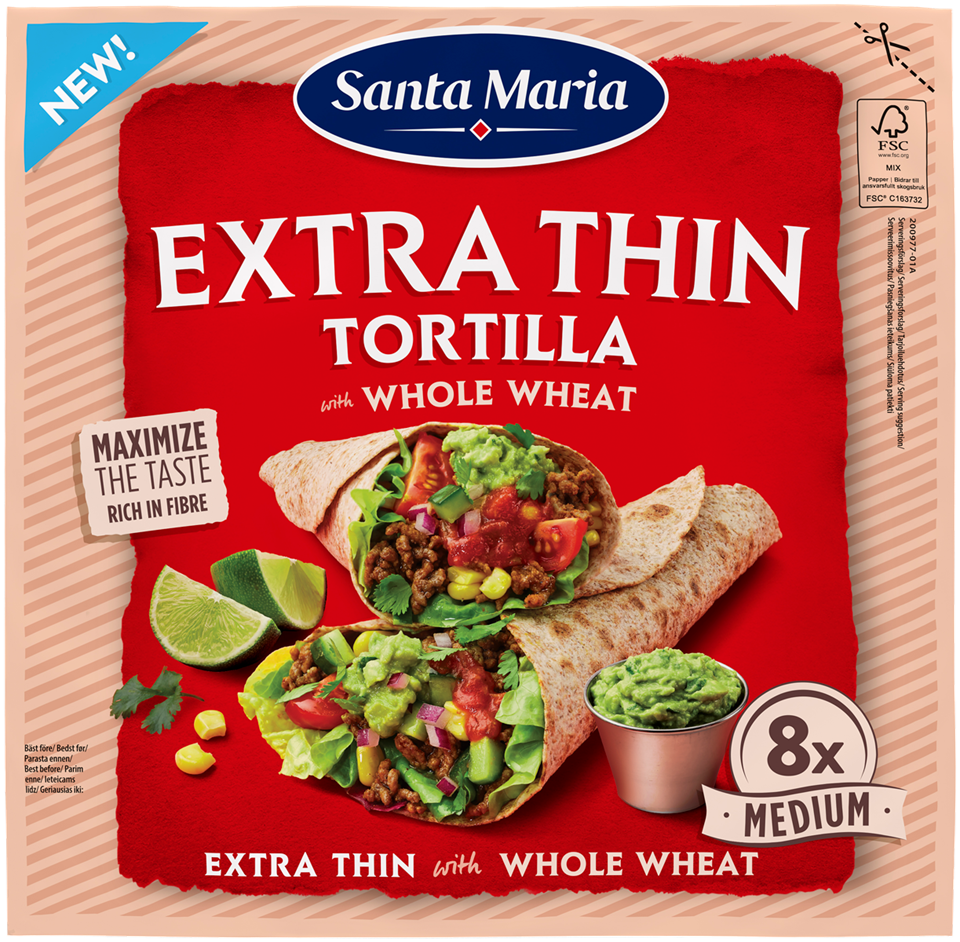 Eriti õhukesed nisutortillad täisterajahuga