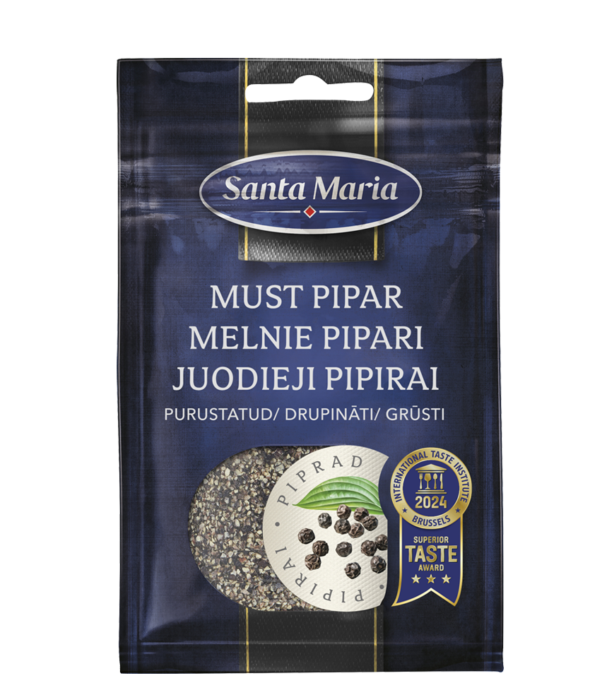 Melnie pipari, drupināti