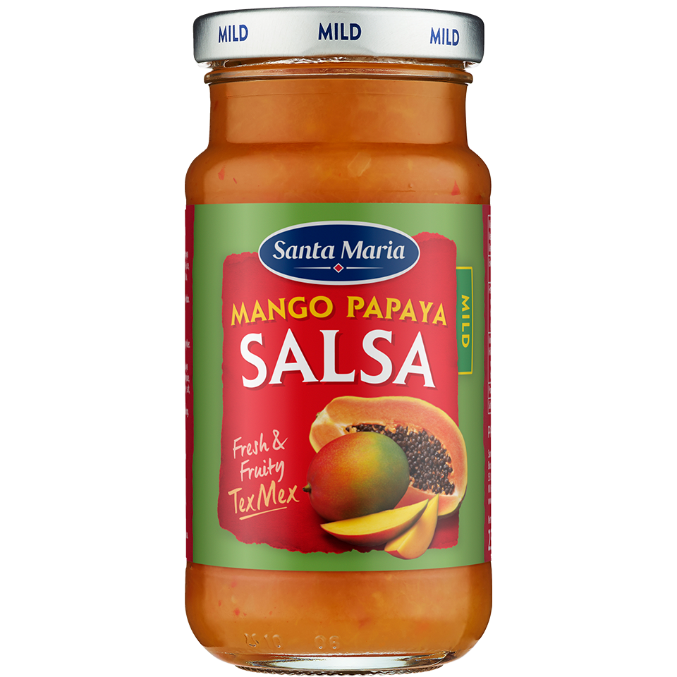 Burk med salsa - Mango Papaya