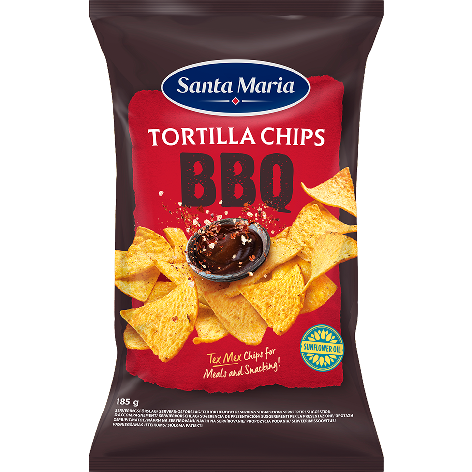 Påse med BBQ tortilla chips