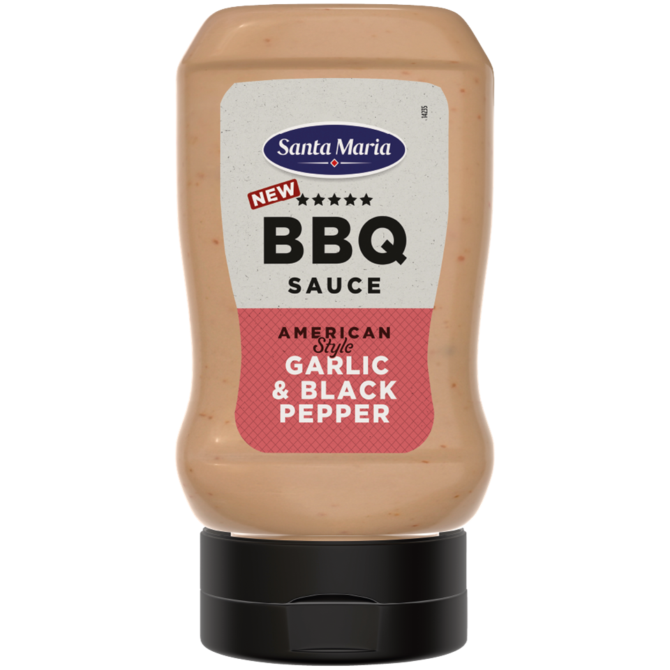 BBQ mērce ar ķiplokiem un pipariem