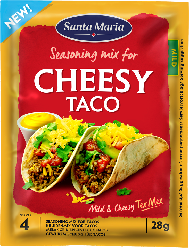 Cheesy taco seasoning mix van Santa Maria