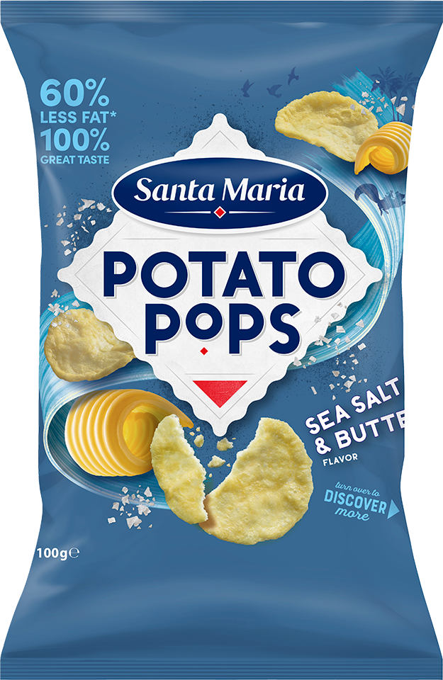 Potato Pops Sea Salt & Butter 100G