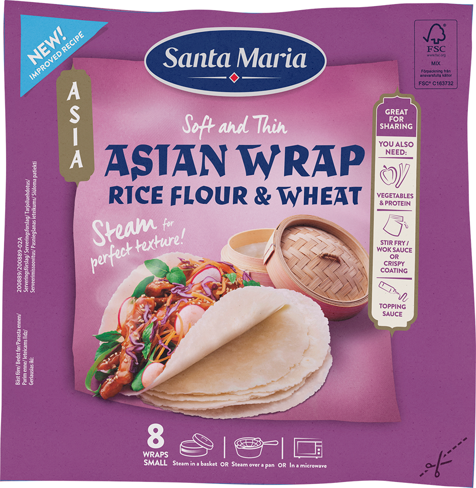 Asian Wrap Rice Flour & Wheat