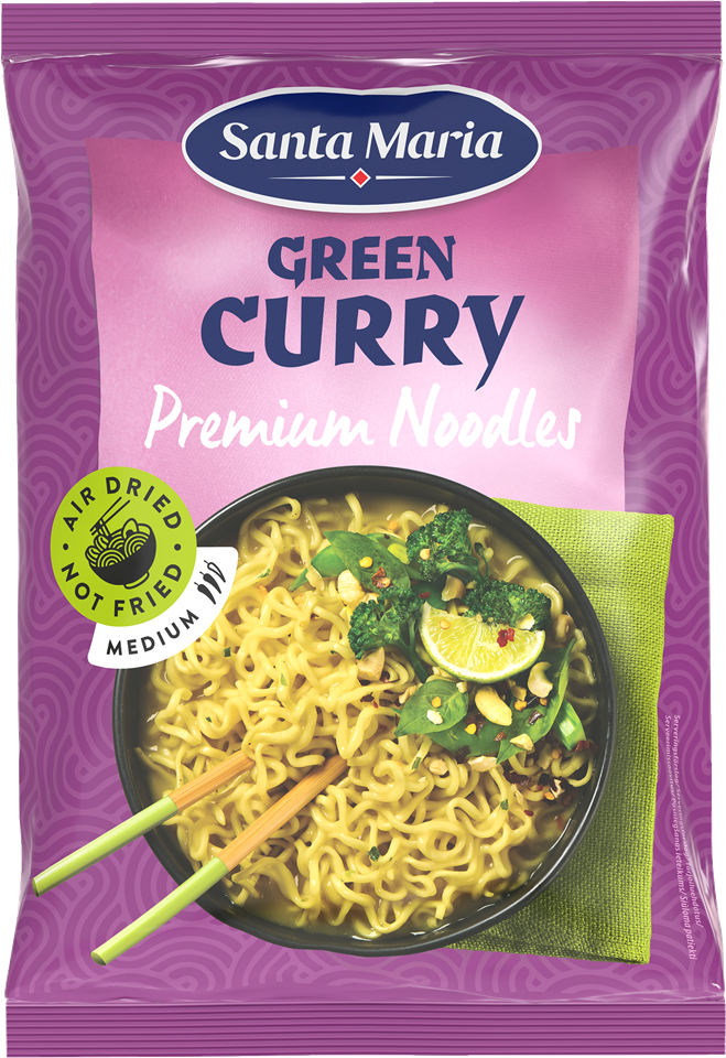 Premium Instant Noodles Green Curry