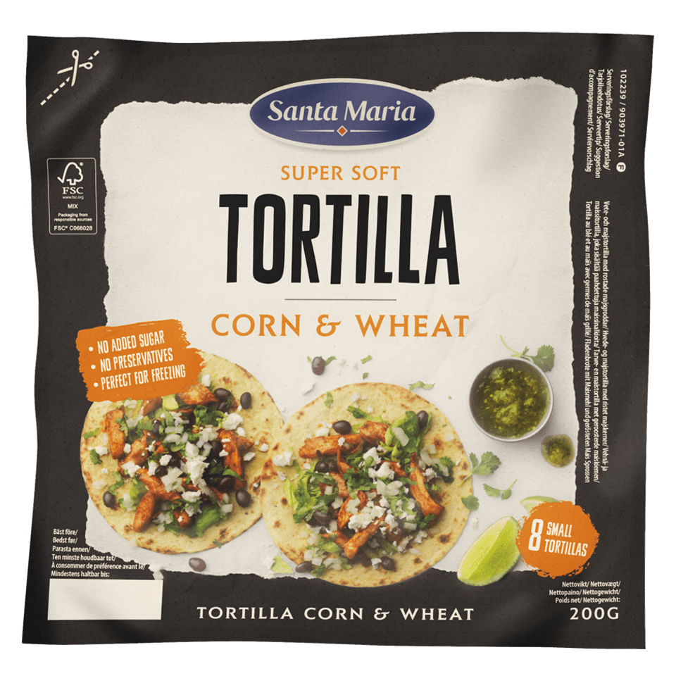 Tortilla Corn & Wheat Small