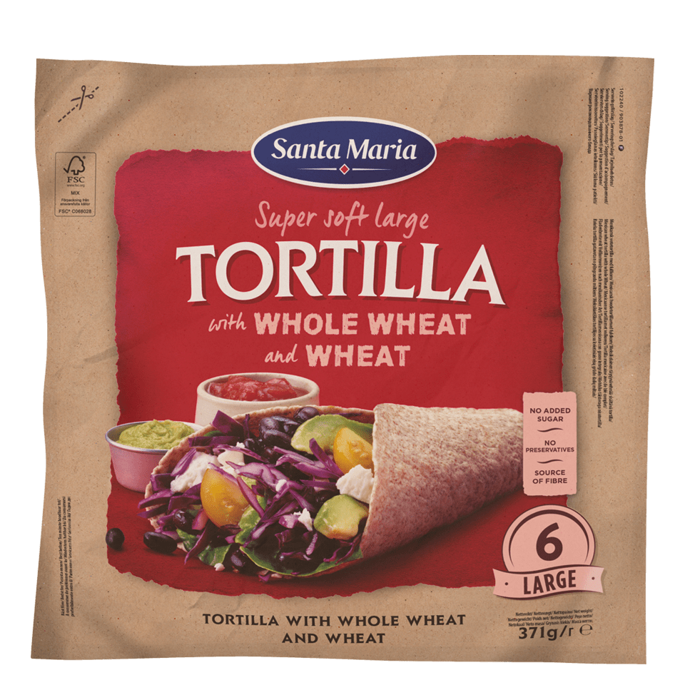 Packet with Tortilla with Whole Wheat & Wheat