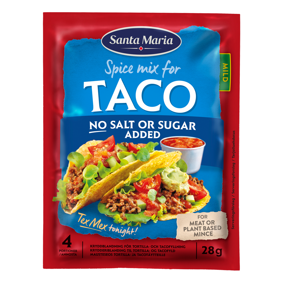 No Salt Or Sugar Added Taco