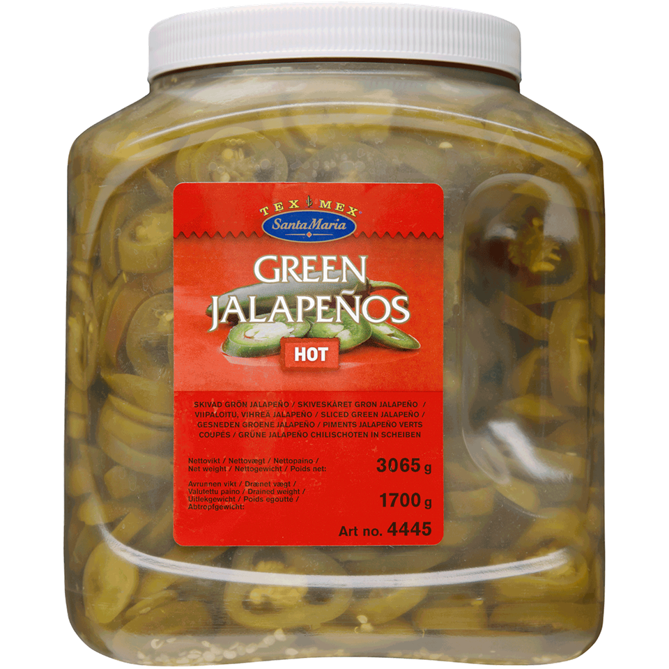 Jalapeños Green skivad 3065 g