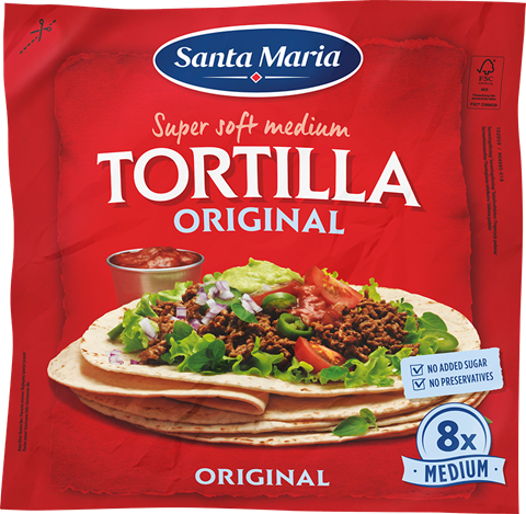 Tortilla Original Medium (8 pack)