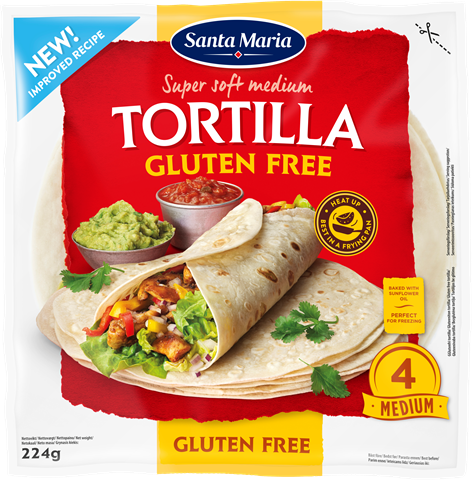 Tortilla glutenfri 8" 224 g