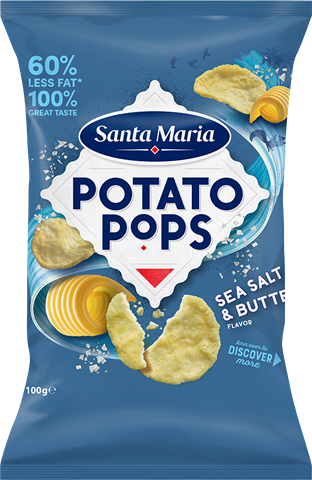 Potato Pops Sea Salt & Butter 100G