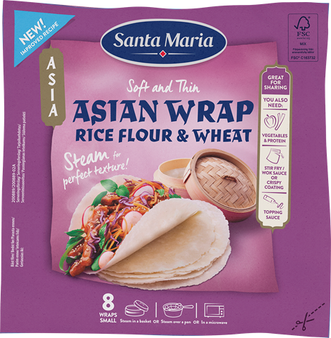 Asian Wrap Rice Flour & Wheat