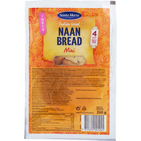 Förpackning med Naan Bread Mini