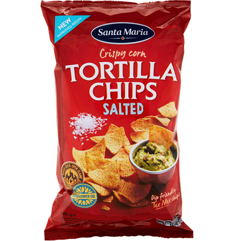 Tortilla chips slané