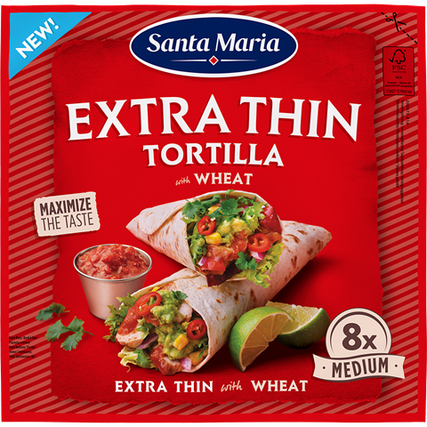 Santa Maria Tortilla Extra Thin -tuotepakkaus