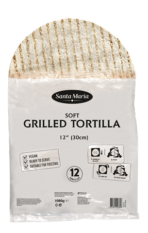 Grill Mark Flour Tortilla Wrap