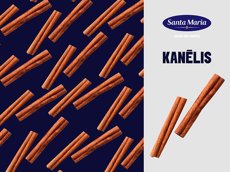 kanēļa standziņas uz fona