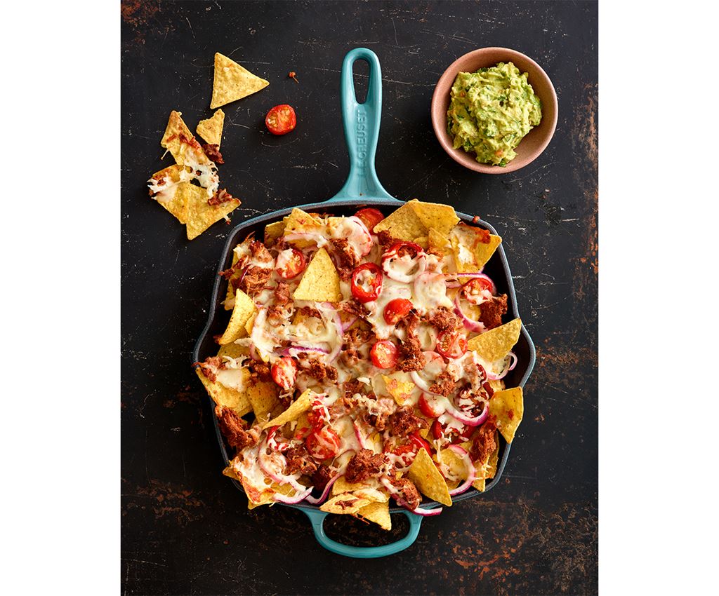 Nacho´s Platte med Pulled Oatss