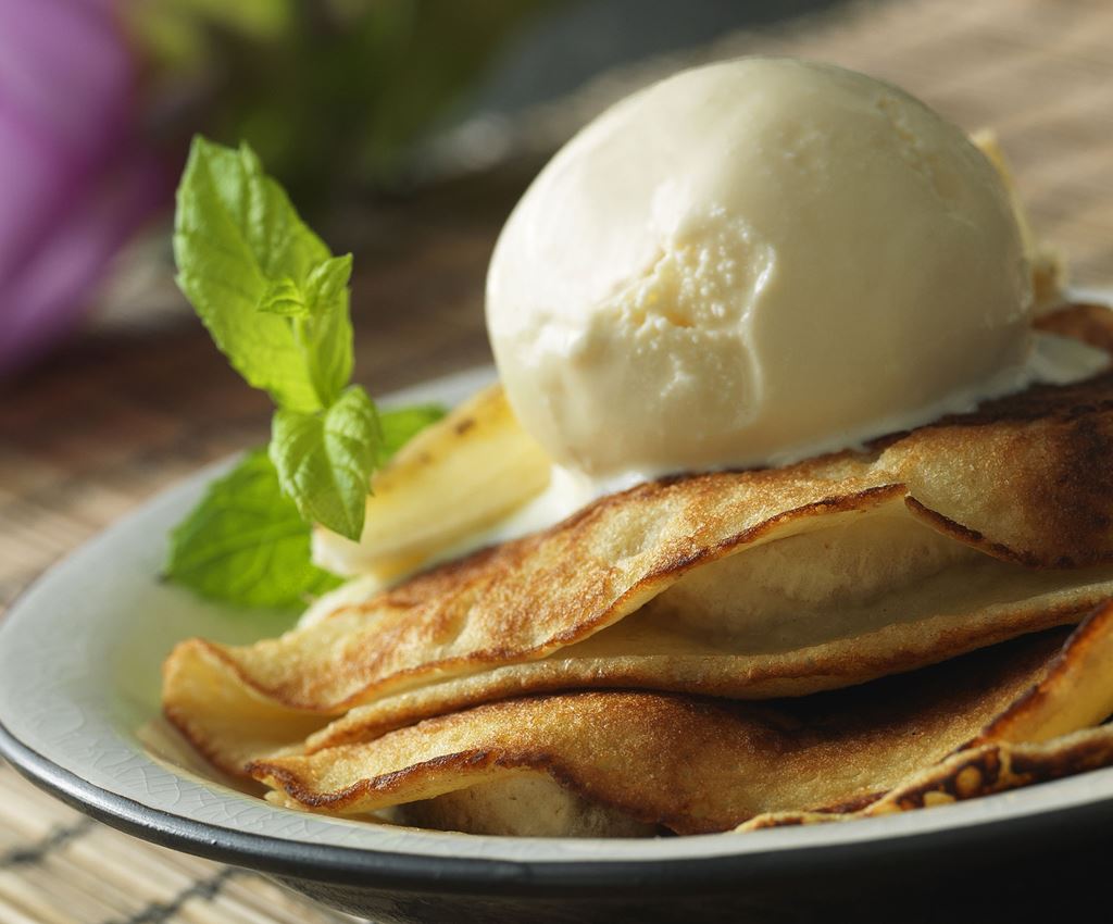 Banan-pannekake med kokosmelk