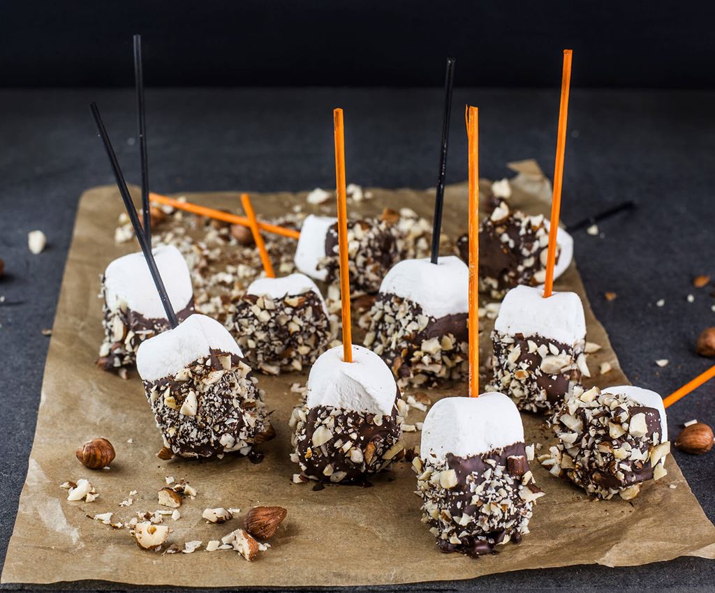 Chokladdoppade marshmallows