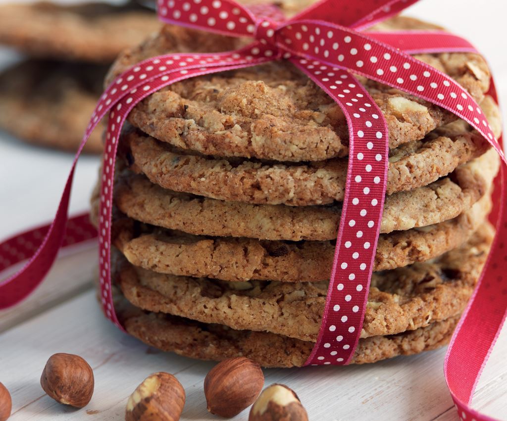 Cookies med kanel og hasselnøtt