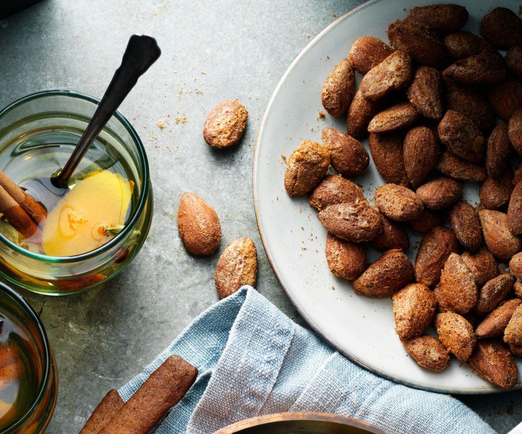 Amandes de Noël rôties avec vin