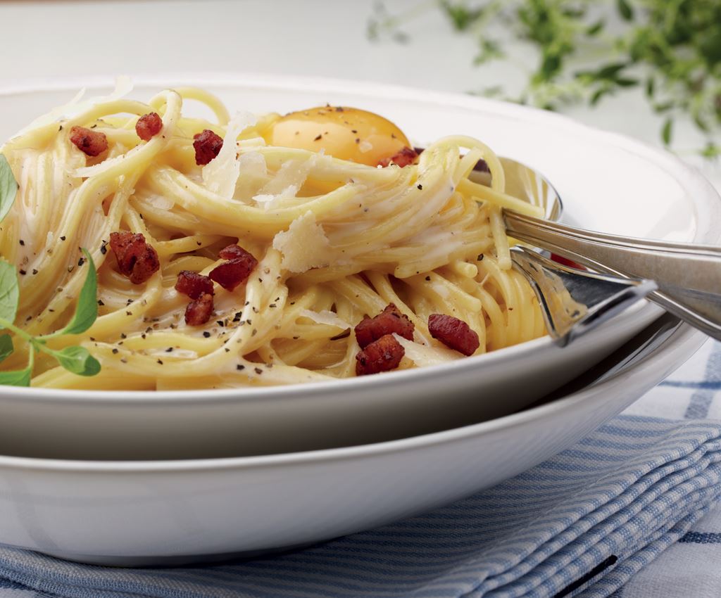 Pasta Carbonara ar čorizo