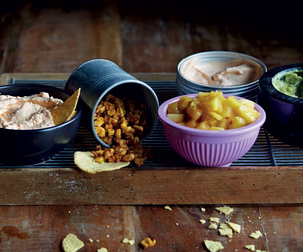 Rostad majs med smak av rökig chipotle