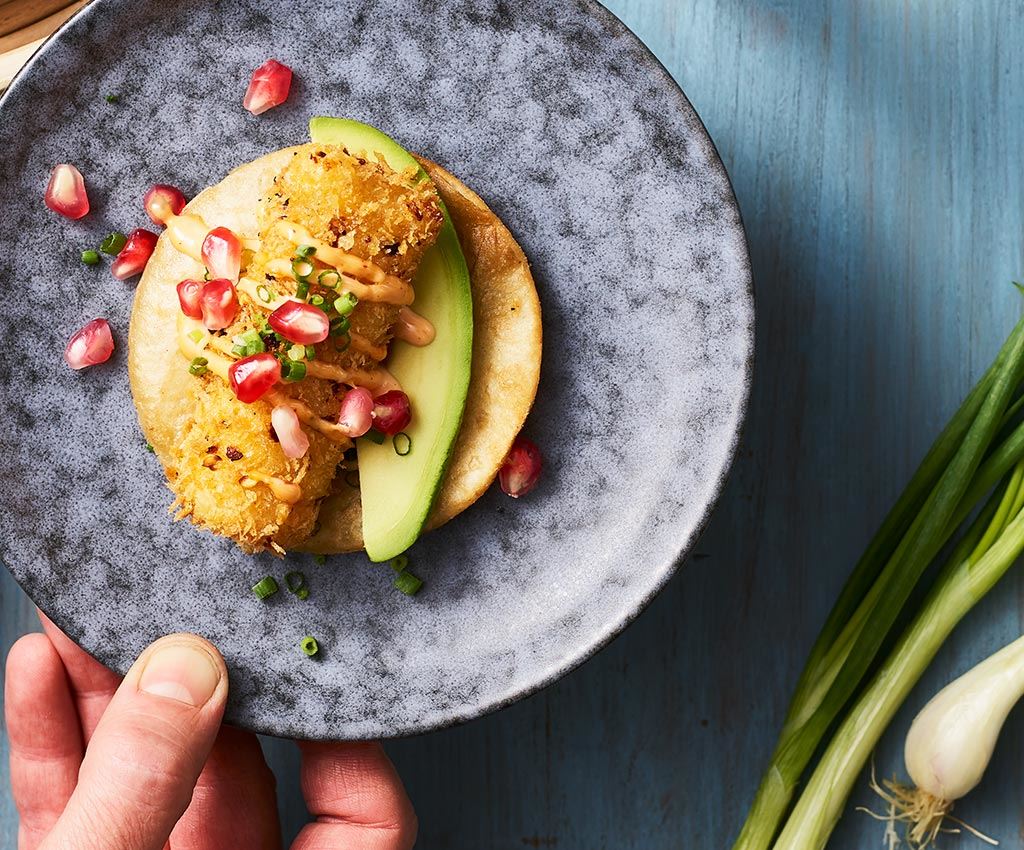 Tostadas with panko