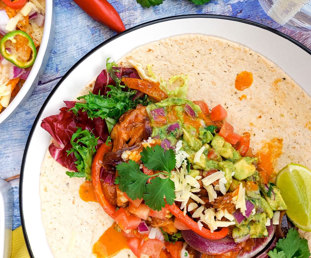 Chicken Fajitas with Nachos 