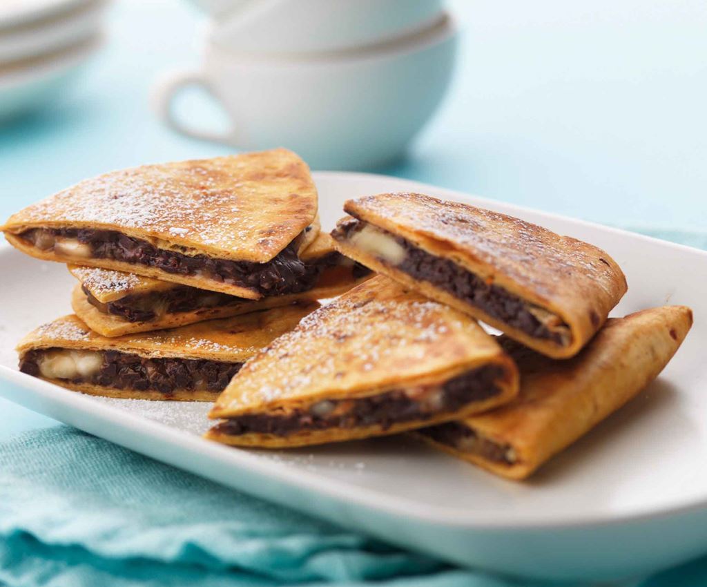 Chocolate and Banana Quesadillas